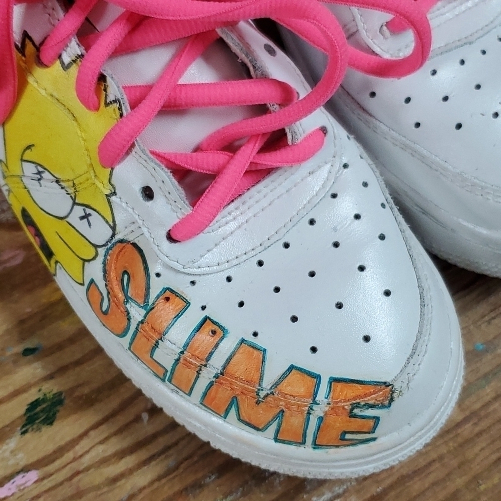 Simpsons Nike Air High Top Sneakers 5Y  Vivid colors 2015 - Picture 10 of 11